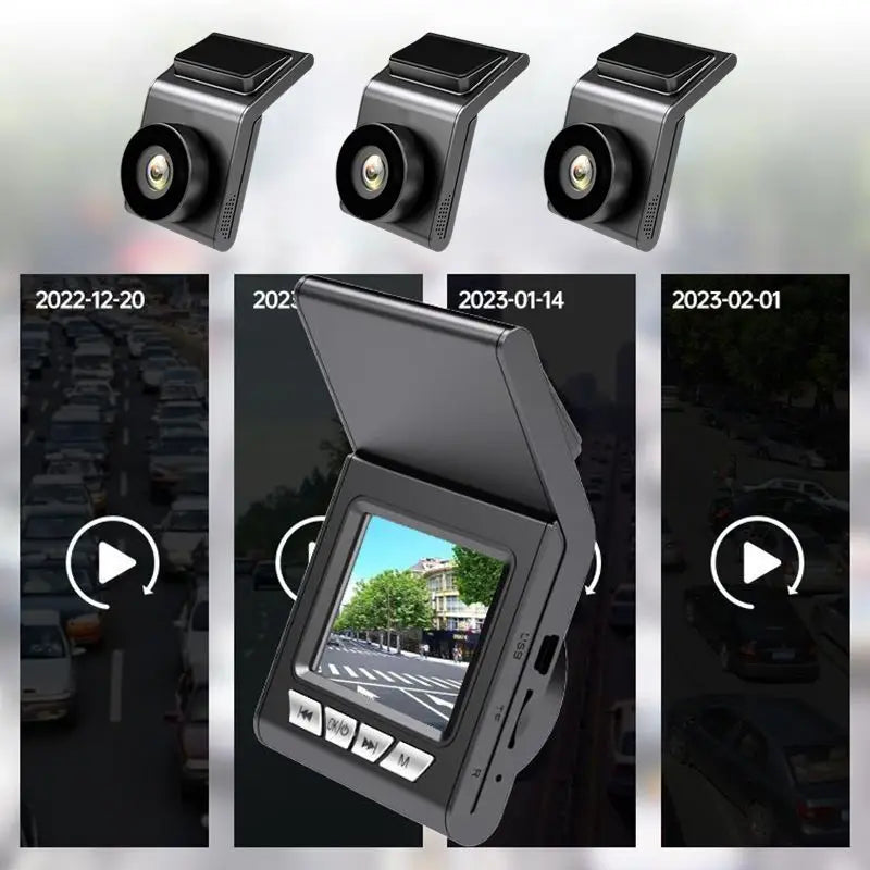 Auto-Fahrrekorder 1080P, selbstklebende HD-Dashcam, Nachtsicht-Version, Full HD Mini DVR-Recorder