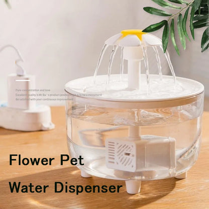 1,5L Haustier-Wasserbrunnen – Automatischer Filter, USB-betrieben, leise Trinkschale für Katzen und Hunde mit Zirkulationsfunktion!