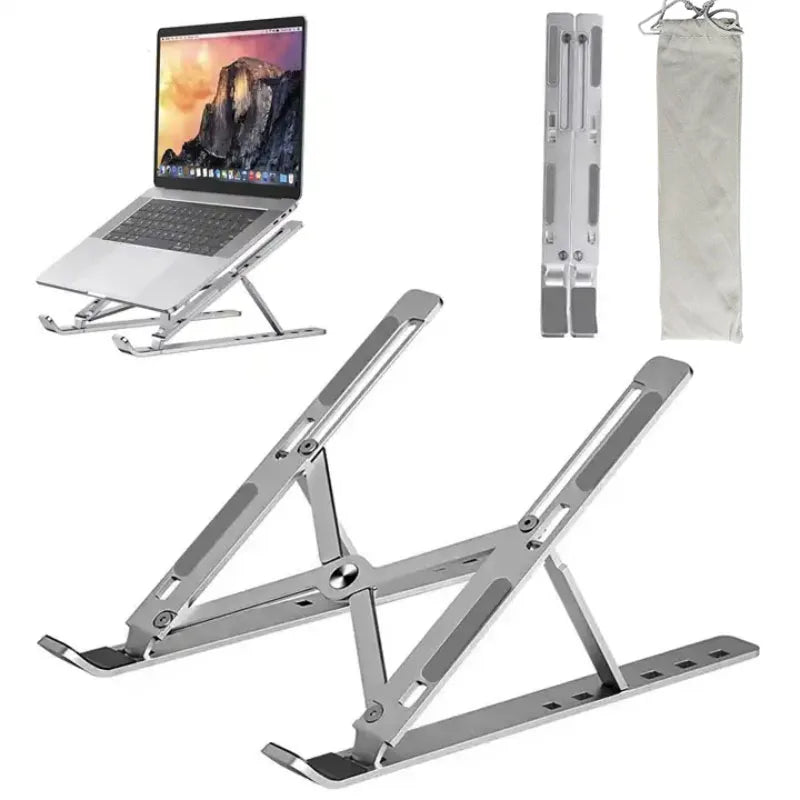 18" Laptop-Ständer - Aluminium, faltbar, kühlend, tragbar