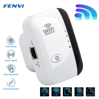 Wireless WiFi Repeater: 300Mbps Verstärker und Extender, 802.11N, WPS, Langstrecken-Router und Access Point