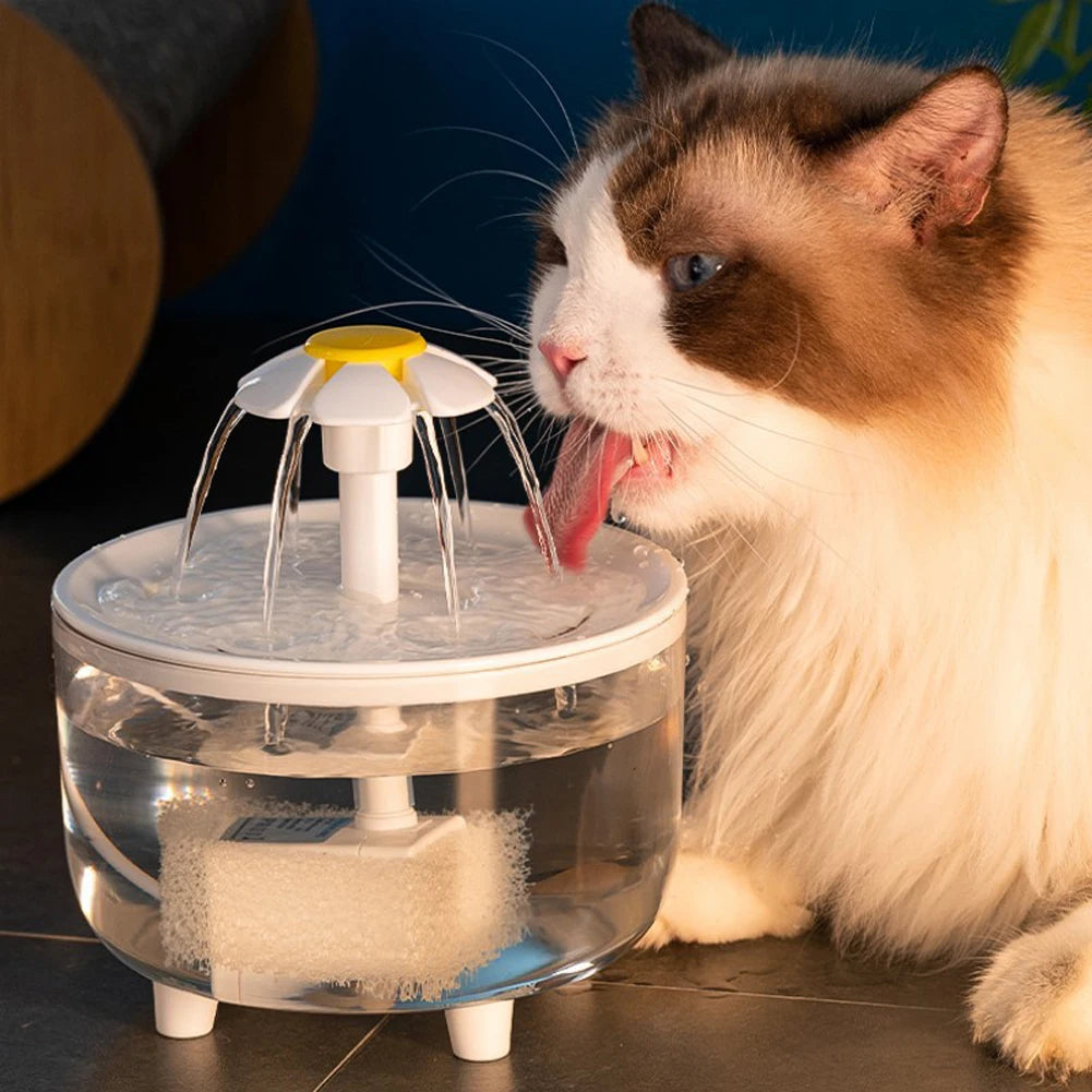 1,2L Haustier-Wasserbrunnen – Automatischer Filter, USB-betrieben, leise Trinkschale für Katzen mit Zirkulations- und Filterfunktion!