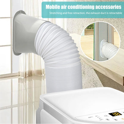 Air Conditioner Window Baffle Kit Portable Mobile Air Conditioning Exhaust Hose Kit Lightweight Accessories for Home Office Part