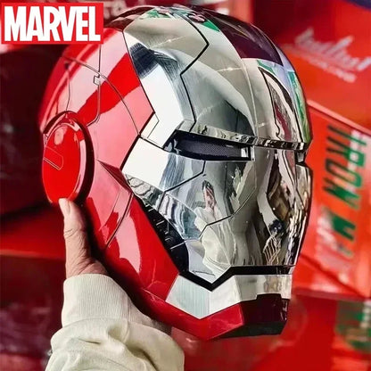 Marvel The Avengers 1/1 Iron Man Mk5 Helmet Wearable Automatic Voice-activated Electric Opening Closing Collection Decor Toys