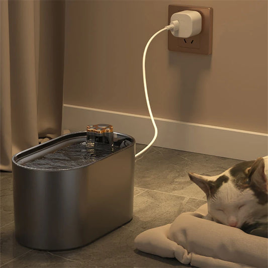 Smart Pet Cat Water Fountain: 3L automatische Trinkbrunnen für Katzen und Hunde, leise, mit LED-Licht, USB-betrieben