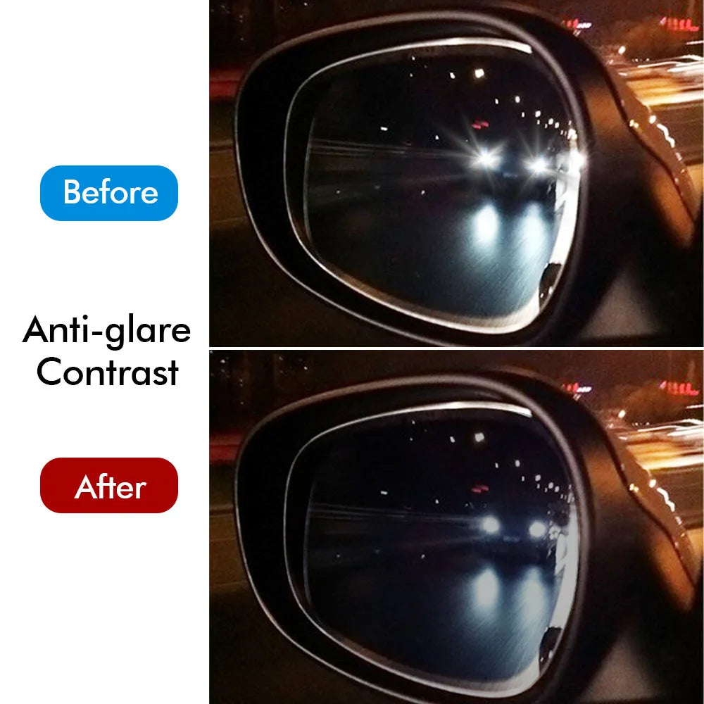 Car Rainproof Film Car Rearview Mirror Rainproof Anti Fog Film Car Window Clear Film Windproof Protective for Motorcycle Mirrors