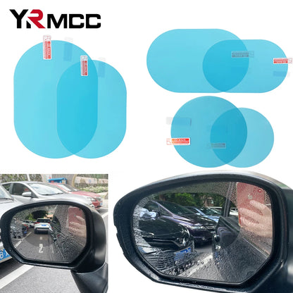 Car Rainproof Film Car Rearview Mirror Rainproof Anti Fog Film Car Window Clear Film Windproof Protective for Motorcycle Mirrors