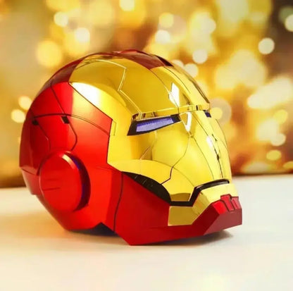 Marvel The Avengers 1/1 Iron Man Mk5 Helmet Wearable Automatic Voice-activated Electric Opening Closing Collection Decor Toys