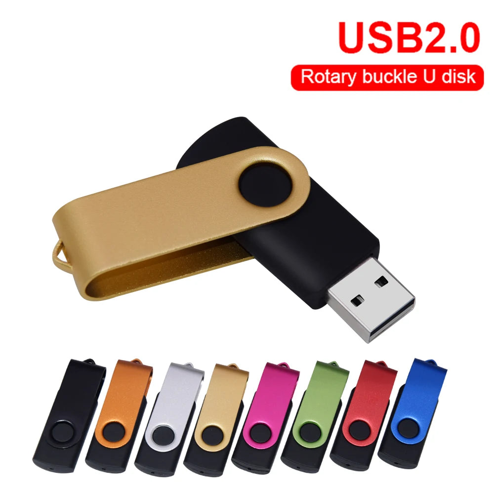 Modularer USB 2.0 Flash-Laufwerk, drehbar, 128GB, 64GB, 32GB, bunte, hochgeschwindigkeitsfähige Speichersticks, 16GB, 8GB, wasserdicht, PenDrive