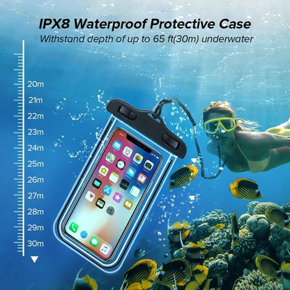 Wasserdichte Handytasche: Universeller Unterwasser-Schutzbeutel für iPhone 12 Pro, Xs Max, XR, X