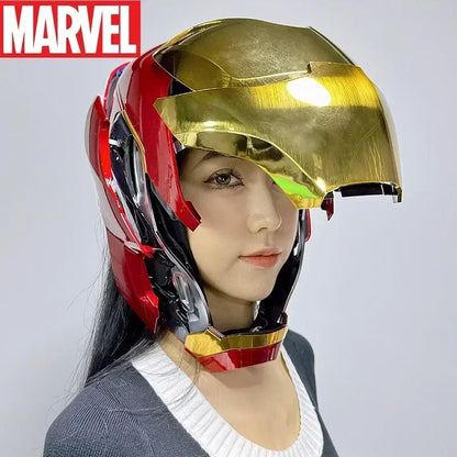 Marvel Iron Man Autoking 1/1 MK5 Helm – Fernbedienung und Sprachsteuerung, automatisches Masken-Helm mit LED-Lichtern – Ideal für Jungen